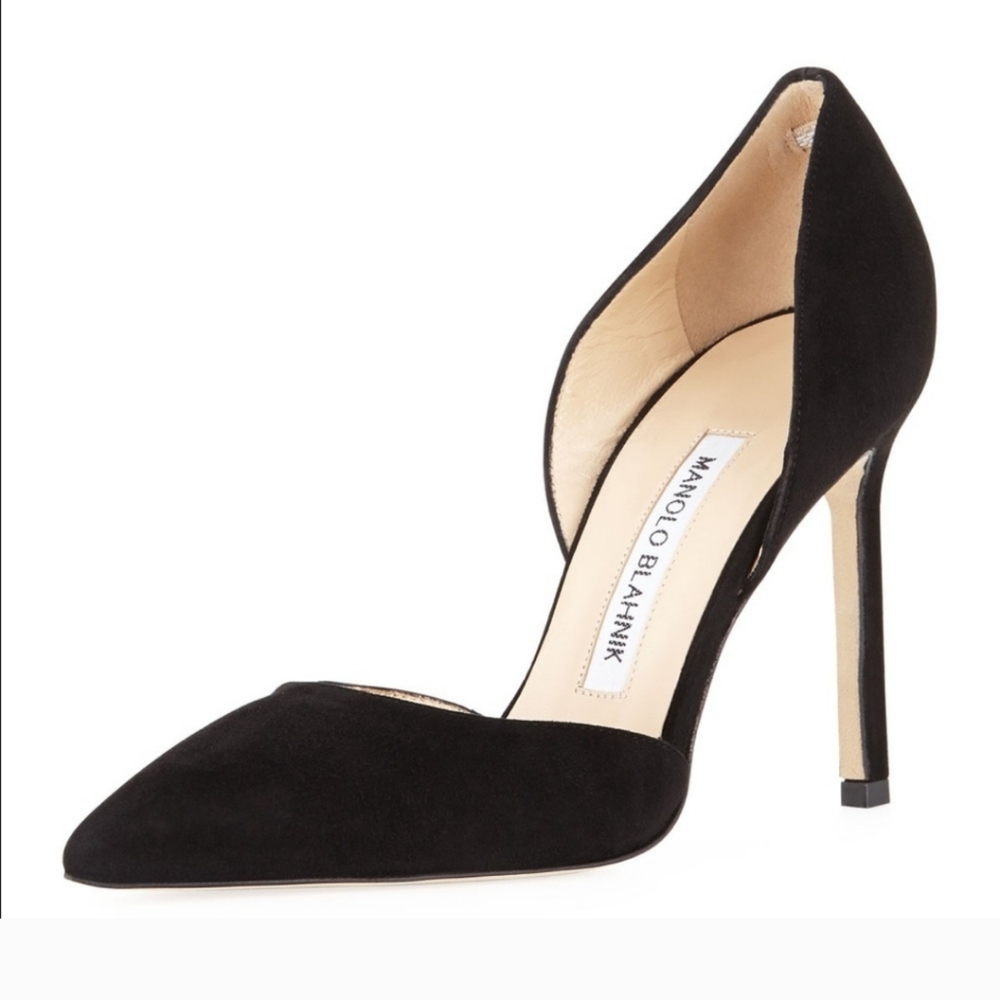 Manolo Blahnik Tayler Suede DOrsay